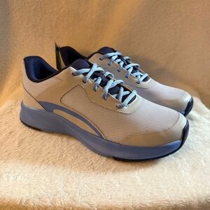 Athletic Works Gray and Blue Athletic Sneakers Women’s Size 8.5 Lace Up New